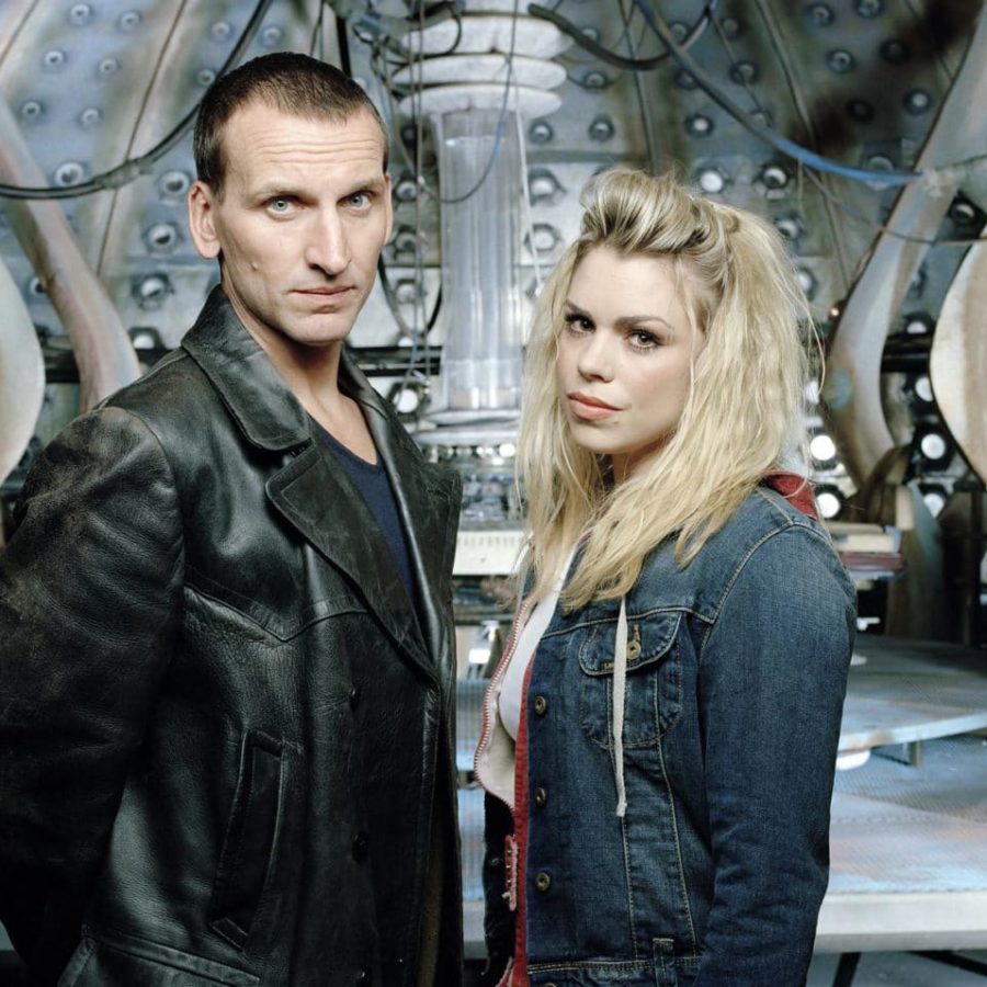 Christopher Eccleston as the Ninth Doctor and Billie Piper as Rose Tyler